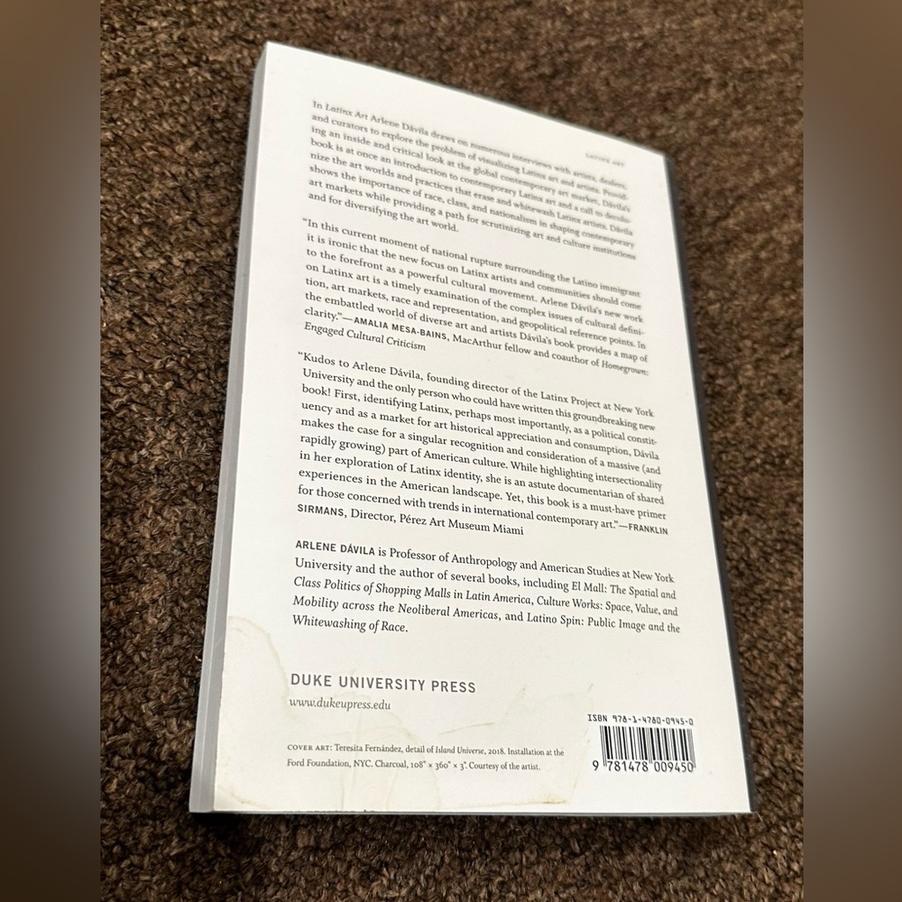 Latinx Art: Artists, Markets, and Politics by Dávila, Arlene book - Picture 2 of 2